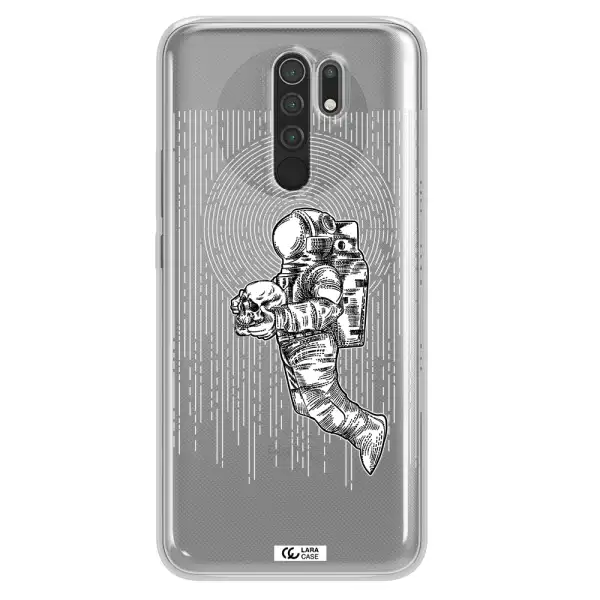 Astronaut Holding A Skull Xiaomi Redmi 9 Clear TPU Case
