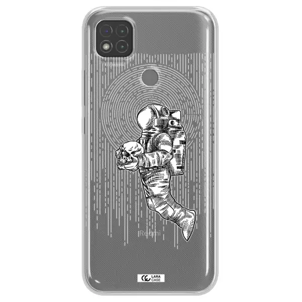 Astronaut Holding A Skull Xiaomi Redmi 9C Clear TPU Case