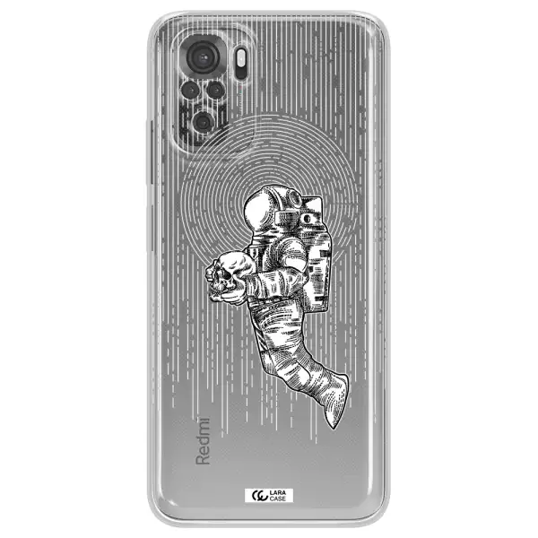 Astronaut Holding A Skull Xiaomi Redmi Note 10S Clear Tpu Case