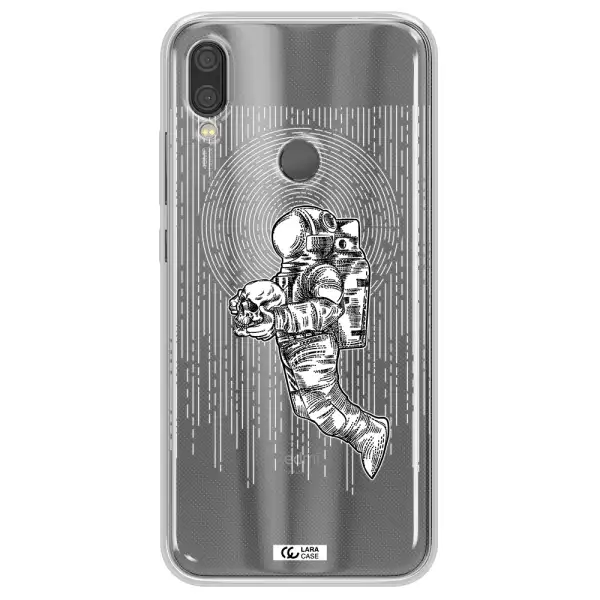 Astronaut Holding A Skull Xiaomi Redmi Note 7 Clear TPU Case