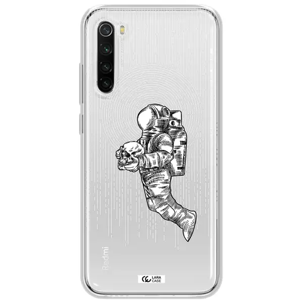 Astronaut Holding A Skull Xiaomi Redmi Note 8T Clear Tpu Case