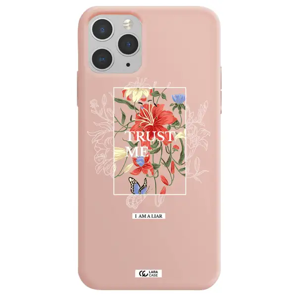 Trust Me Apple iPhone 11 pro max Silicone pastel pink Case
