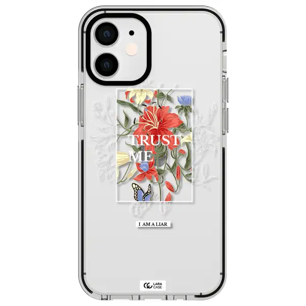 Trust Me Apple iPhone 12 mini impact black border Case