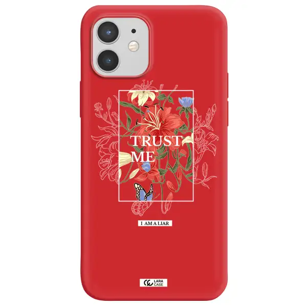 Trust Me Apple iPhone 12 mini Silicone Imperial Red Case