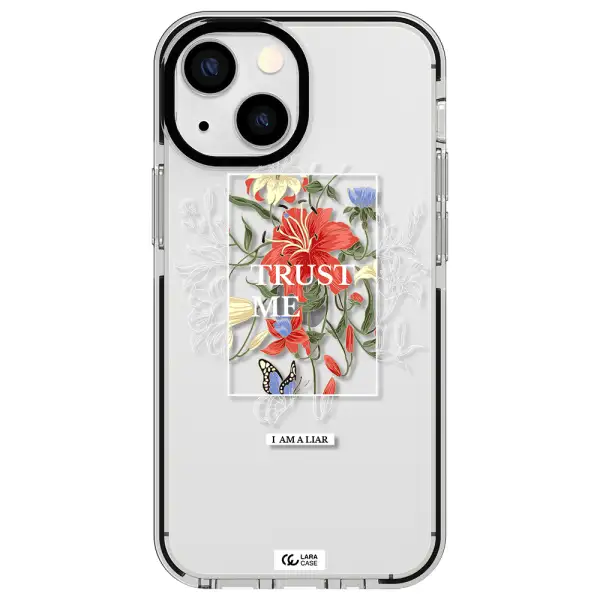 Trust Me Apple iPhone 13 mini impact black border Case