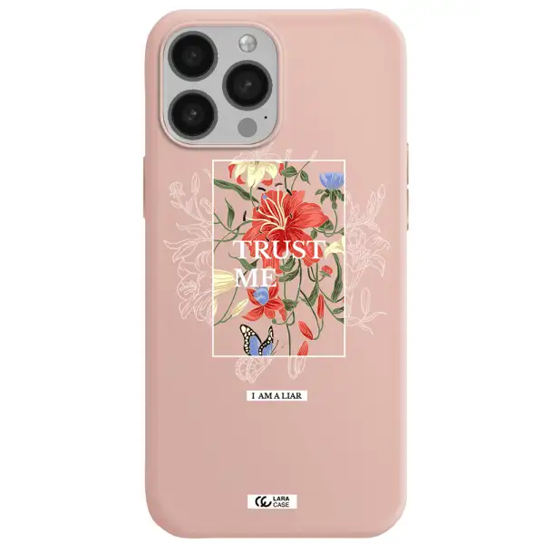 Trust Me Apple iPhone 13 Pro Max Silicone pastel pink Case