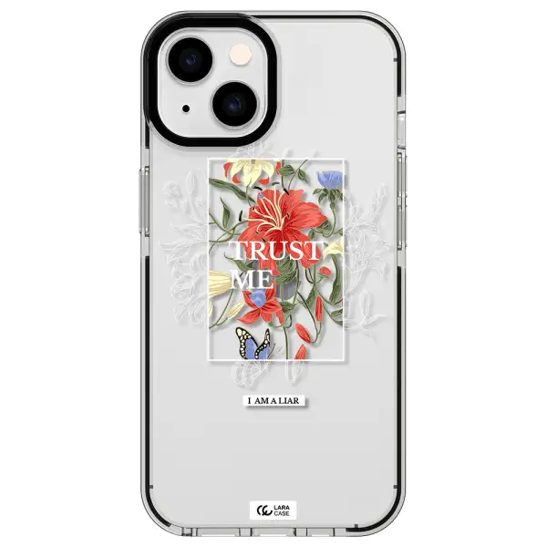 Trust Me Apple iPhone 14 impact black border Case