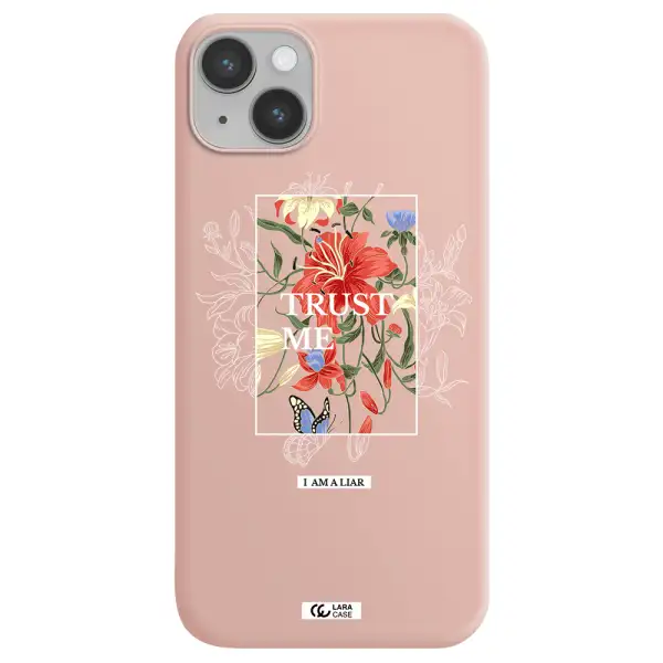 Trust Me Apple iPhone 14 Silicone pastel pink Case