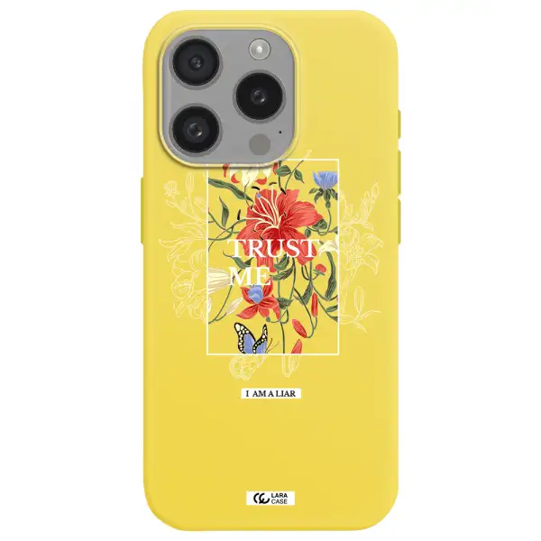 Trust Me Apple Iphone 15 Pro Silicone Canary Yellow Case