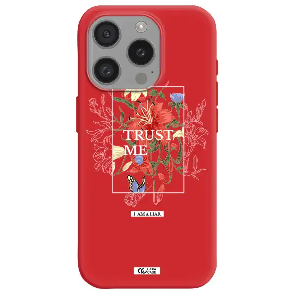 Trust Me Apple Iphone 15 Pro Silicone Imperial Red Case