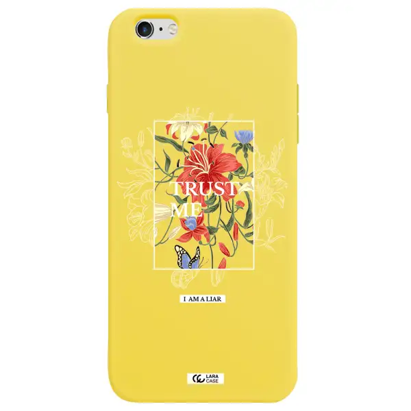 Trust Me Apple iPhone 6 plus Silicone canary yellow Case