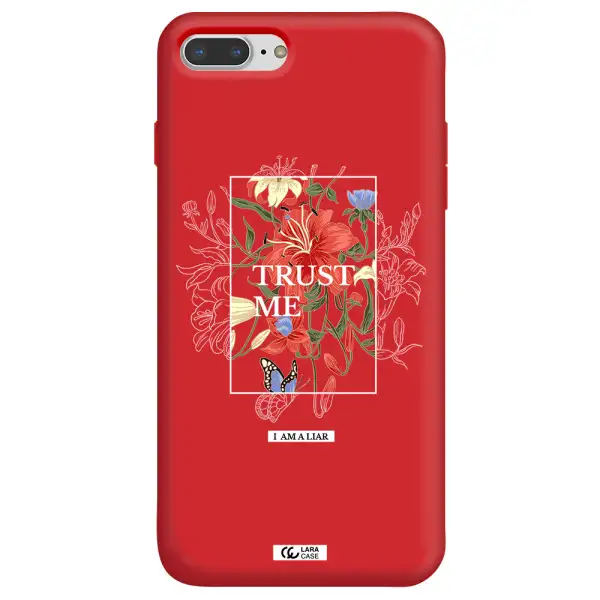Trust Me Apple iPhone 7 plus Silicone Imperial Red Case