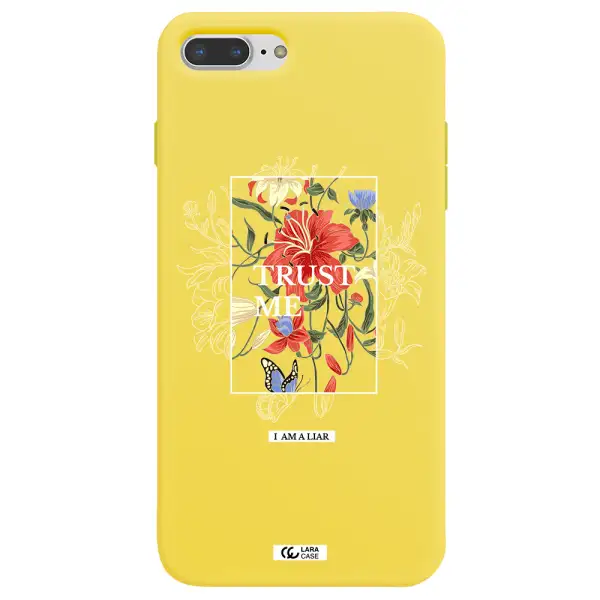 Trust Me Apple iPhone 8 plus Silicone canary yellow Case