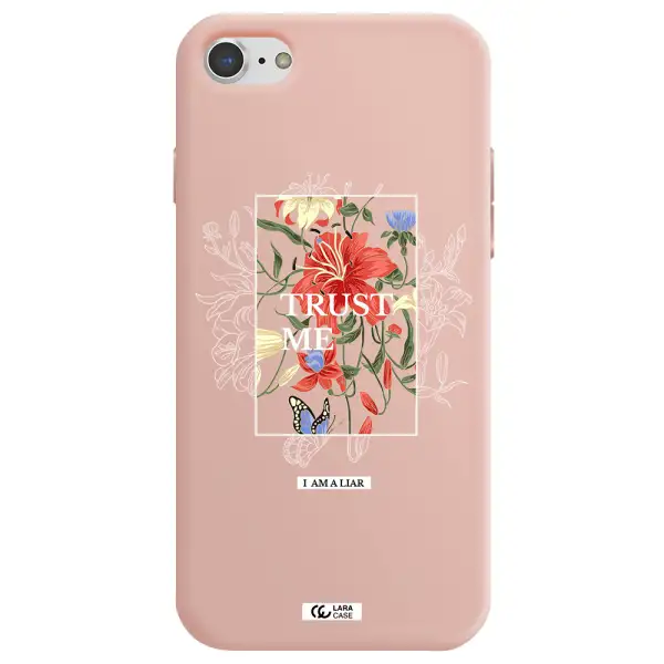 Trust Me Apple iPhone 8 Silicone pastel pink Case