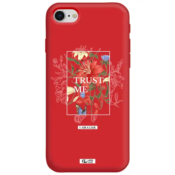 Trust Me Apple iPhone se 2020 Silicone Imperial Red Case