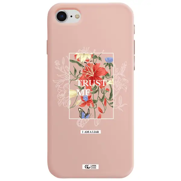Trust Me Apple iPhone se 2020 Silicone pastel pink Case