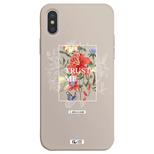 Trust Me Apple iPhone XS Silicone Stone Case