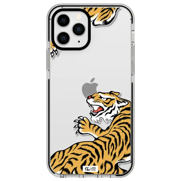 Chinese Tiger Apple iPhone 11 pro impact black border Case