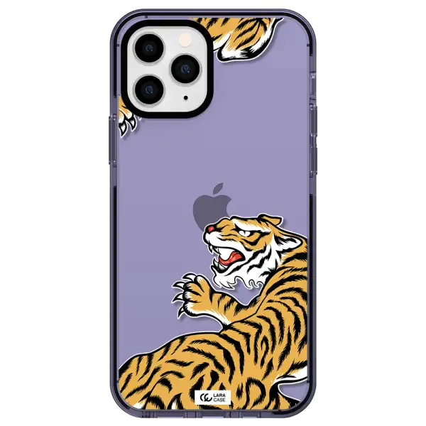 Chinese Tiger Apple iPhone 11 pro max impact Lilac Case