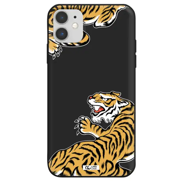 Chinese Tiger Apple iPhone 11 Silicone black Case