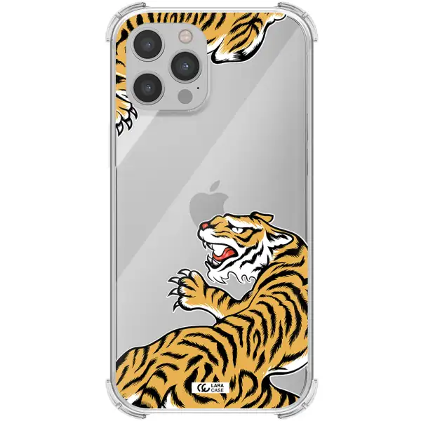 Chinese Tiger Apple iPhone 12 pro max Clear PC Case