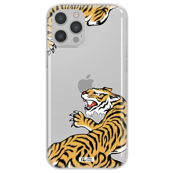 Chinese Tiger Apple iPhone 12 pro max Clear TPU Case