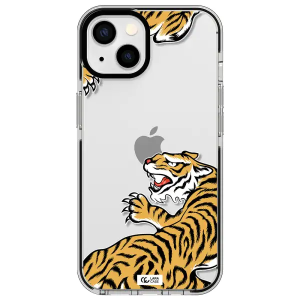 Chinese Tiger Apple iPhone 13 impact black border Case