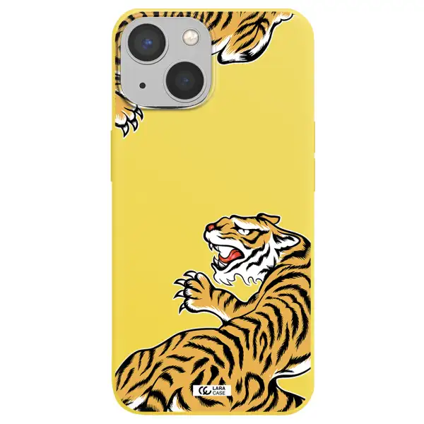 Chinese Tiger Apple iPhone 13 mini Silicone canary yellow Case