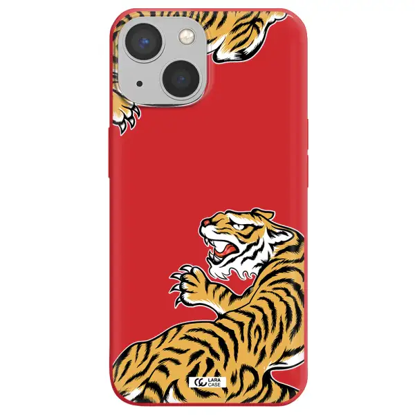 Chinese Tiger Apple iPhone 13 mini Silicone Imperial Red Case