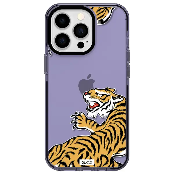 Chinese Tiger Apple iPhone 13 Pro impact Lilac Case