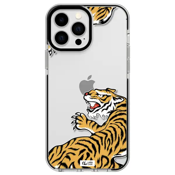 Chinese Tiger Apple iPhone 13 Pro Max impact black border Case