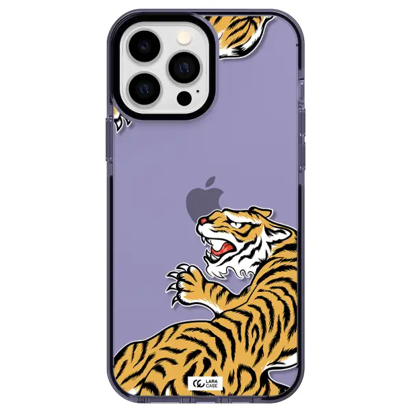 Chinese Tiger Apple iPhone 13 Pro Max impact Lilac Case