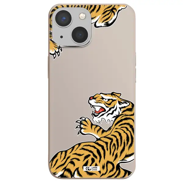 Chinese Tiger Apple iPhone 13 Silicone Stone Case