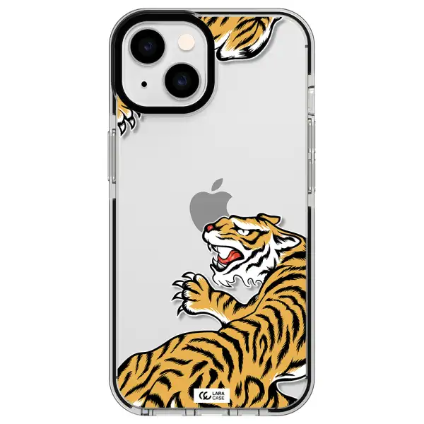 Chinese Tiger Apple iPhone 14 impact black border Case