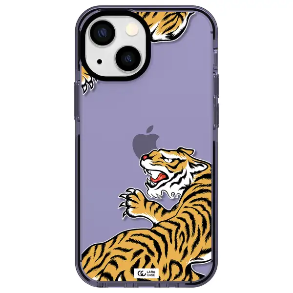 Chinese Tiger Apple iPhone 15 Plus impact Lilac Case