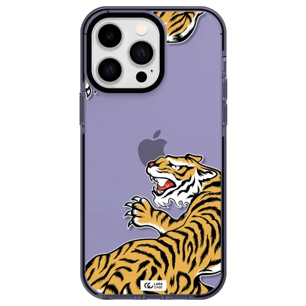 Chinese Tiger Apple iPhone 15 Pro impact Lilac Case