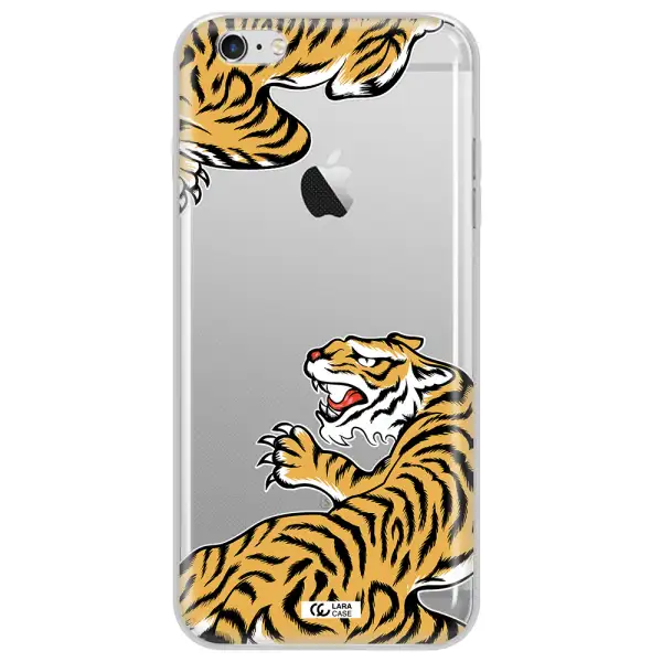Chinese Tiger Apple iPhone 6 s plus Clear TPU Case