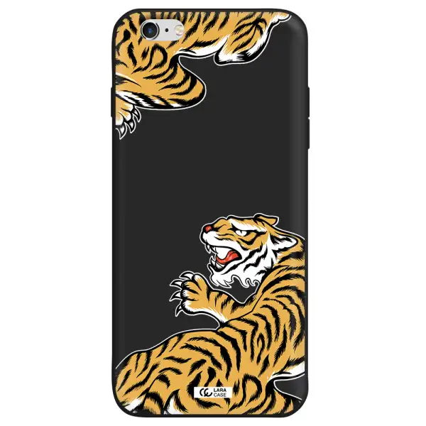 Chinese Tiger Apple iPhone 6 s plus Silicone black Case