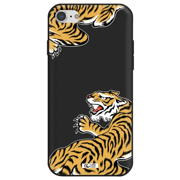 Chinese Tiger Apple iPhone 8 Silicone black Case