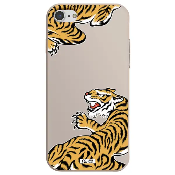 Chinese Tiger Apple iPhone 8 Silicone Stone Case
