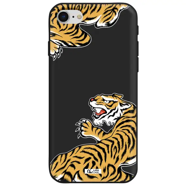 Chinese Tiger Apple iPhone se 2020 Silicone black Case