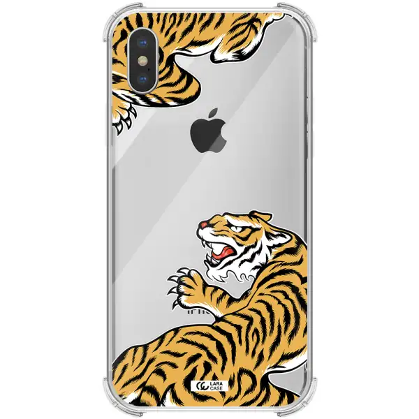 Chinese Tiger Apple iPhone XS Clear PC Case