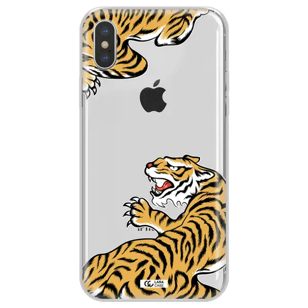 Chinese Tiger Apple iPhone XS max Clear TPU Case