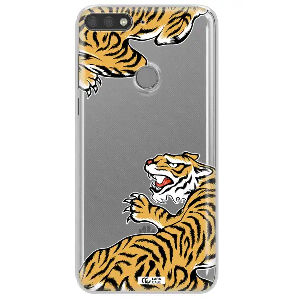 Chinese Tiger Huawei Y7 Prime 2018 Clear TPU Case