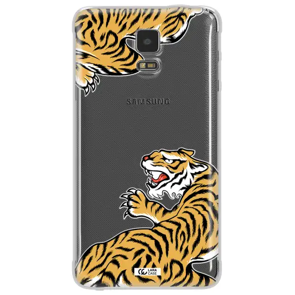 Chinese Tiger Samsung Note 4 Clear TPU Case