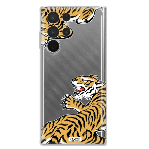 Chinese Tiger Samsung S 22 Ultra Clear TPU Case