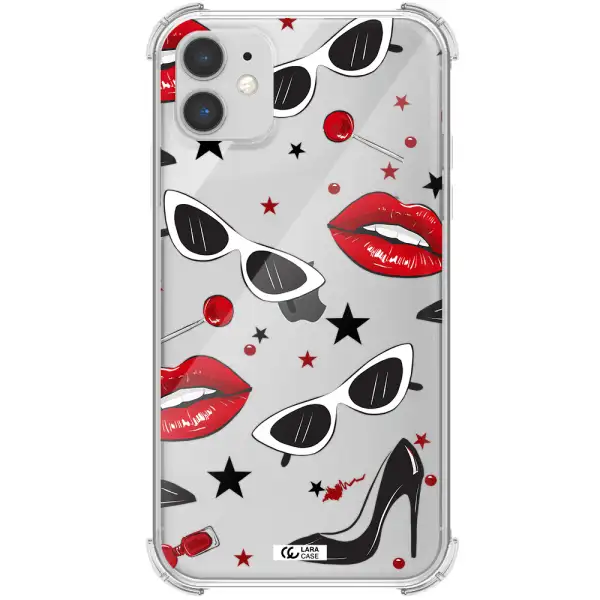 Red Lips Apple iPhone 11 Clear PC Case