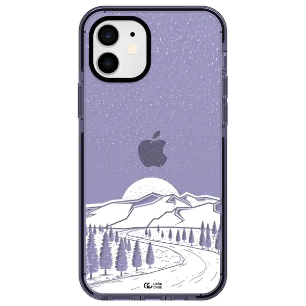 Winter Night Apple iPhone 11 impact Lilac Case