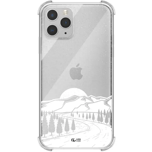 Winter Night Apple iPhone 11 pro Clear PC Case