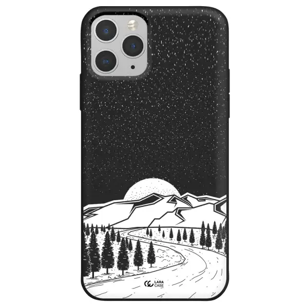 Winter Night Apple iPhone 11 pro max Silicone black Case